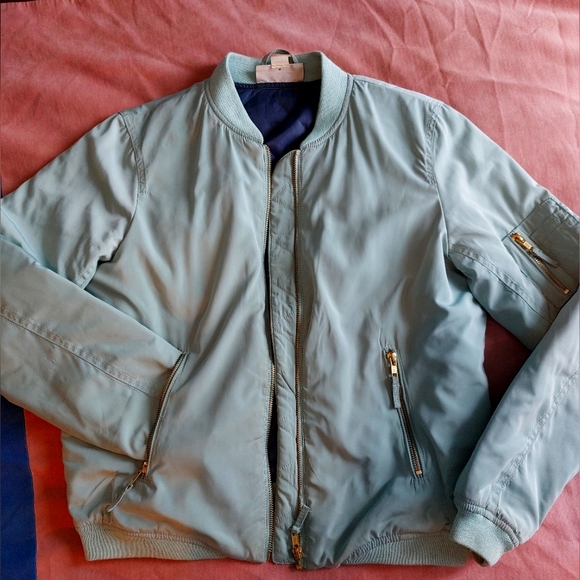 SIMONS- mint bomber jacket - Picture 1 of 5